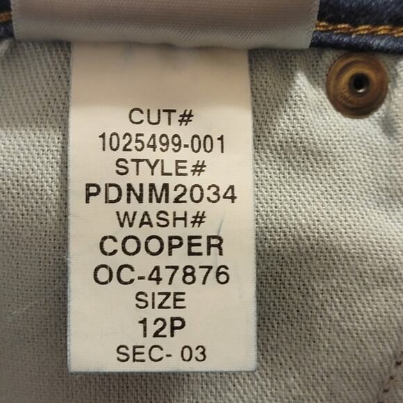 NYDJ Sheri Slim High Rise Straight Leg Blue Denim Jean Size 12P - Picture 15 of 16